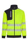 Casaco Polar Técnico de Alta Visibilidade V.Dynamix Hi Vis-Preto/amarelo Fluorescente - 00/20-S-RAG-Tailors-Fardas-e-Uniformes-Vestuario-Pro