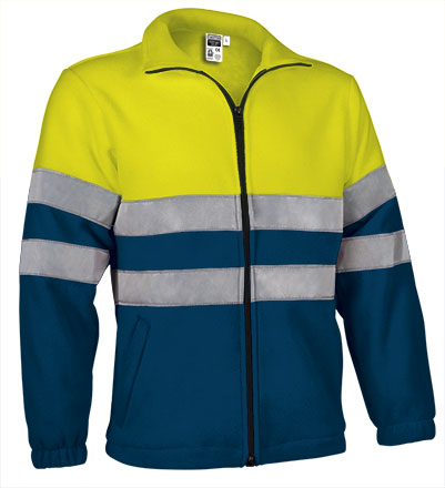 Casaco Polar de Alta Visibilidade Adamantina ( 2-2 )-amarelo fluor-azul marinho-S-RAG-Tailors-Fardas-e-Uniformes-Vestuario-Pro