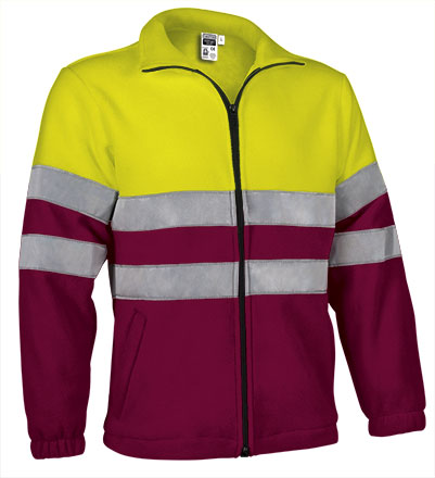 Casaco Polar de Alta Visibilidade Adamantina-amarelo fluor-grena magno-S-RAG-Tailors-Fardas-e-Uniformes-Vestuario-Pro