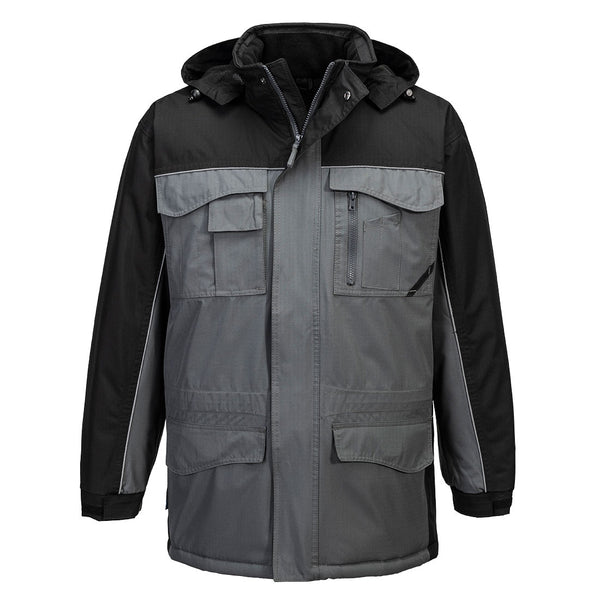Casaco Ripstop Parka-Preto/cinzento-XS-RAG-Tailors-Fardas-e-Uniformes-Vestuario-Pro
