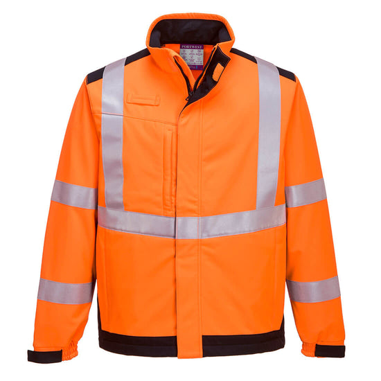 Casaco Softshell Modaflame Multinorma Arc-Laranja/Marinho-4XL-RAG-Tailors-Fardas-e-Uniformes-Vestuario-Pro