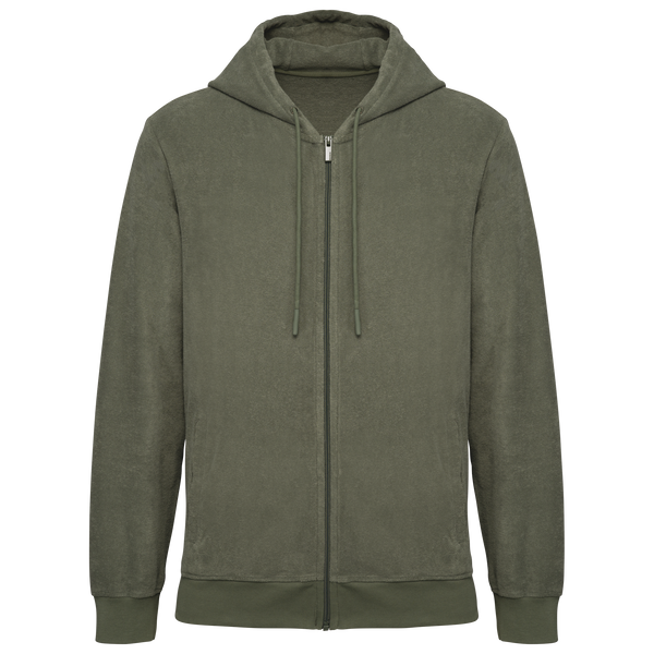 Casaco Sweatshirt Turca Eco com Capuz e Fecho - Homem-Organic Khaki-XS-RAG-Tailors-Fardas-e-Uniformes-Vestuario-Pro