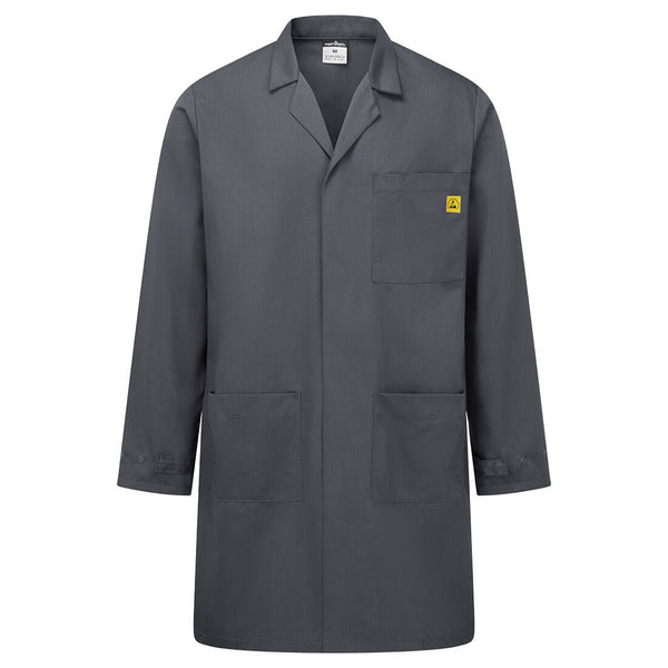 Casaco anti-estático ESD-Cinza Claro-XS-RAG-Tailors-Fardas-e-Uniformes-Vestuario-Pro