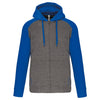 Casaco capuz bicolor unissexo-Grey heather/Sporty royal blue-XS-RAG-Tailors-Fardas-e-Uniformes-Vestuario-Pro