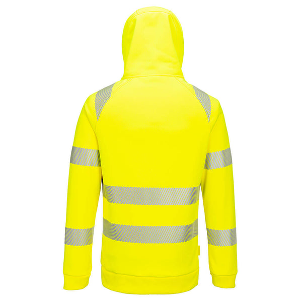 Casaco com capuz DX4 Hi-Vis 1/4 Zip-RAG-Tailors-Fardas-e-Uniformes-Vestuario-Pro