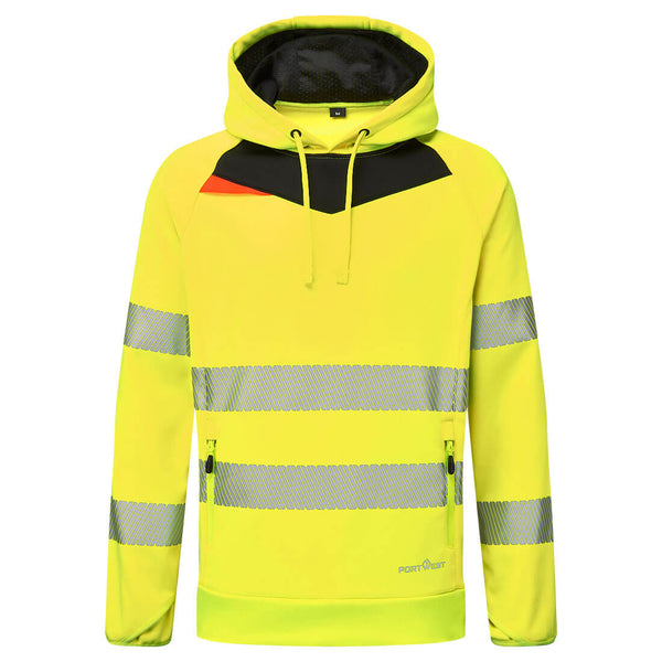 Casaco com capuz de alta visibilidade DX4-Amarelo/Preto-S-RAG-Tailors-Fardas-e-Uniformes-Vestuario-Pro