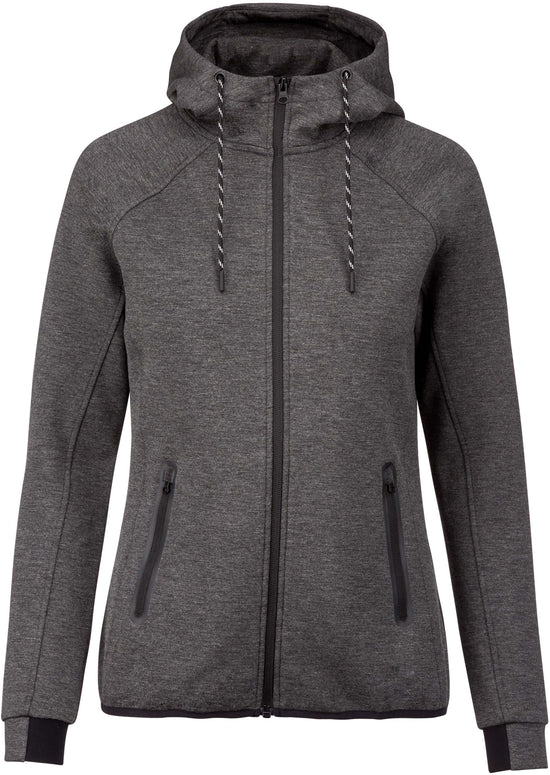 Casaco com capuz performance de senhora-Deep Grey Heather-XS-RAG-Tailors-Fardas-e-Uniformes-Vestuario-Pro
