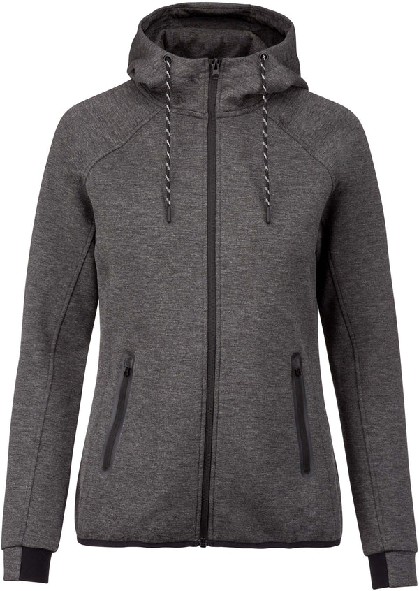 Casaco com capuz performance de senhora-Deep Grey Heather-XS-RAG-Tailors-Fardas-e-Uniformes-Vestuario-Pro
