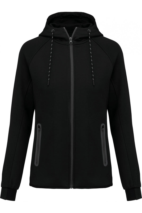Casaco com capuz performance de senhora-Preto-XS-RAG-Tailors-Fardas-e-Uniformes-Vestuario-Pro