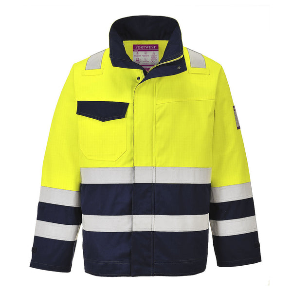 Casaco de Alta Visibilidade Modaflame-Amarelo/Marinho-S-RAG-Tailors-Fardas-e-Uniformes-Vestuario-Pro
