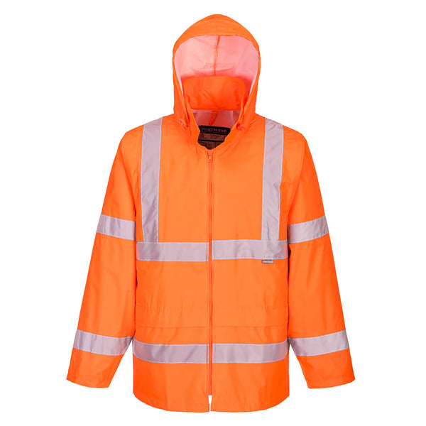 Casaco de Alta Visibilidade para a chuva-Laranja-XS-RAG-Tailors-Fardas-e-Uniformes-Vestuario-Pro