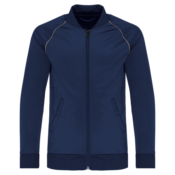 Casaco de Fato de Treino com Risca de Criança-Azul Marinho Desportivo-4/6 Anos-RAG-Tailors-Fardas-e-Uniformes-Vestuario-Pro