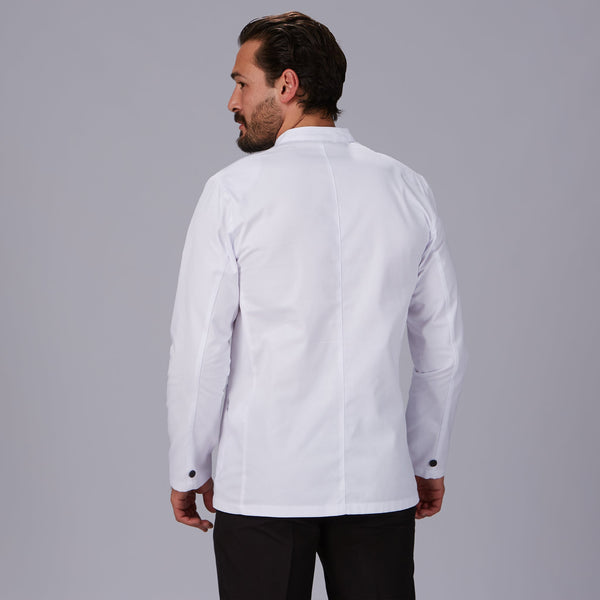 Casaco de Homem com Gola Mao Branco-RAG-Tailors-Fardas-e-Uniformes-Vestuario-Pro