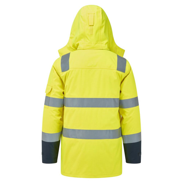 Casaco de Inverno Bizflame Rain+ Alta Visibilidade Multinorma Contrast FR-RAG-Tailors-Fardas-e-Uniformes-Vestuario-Pro