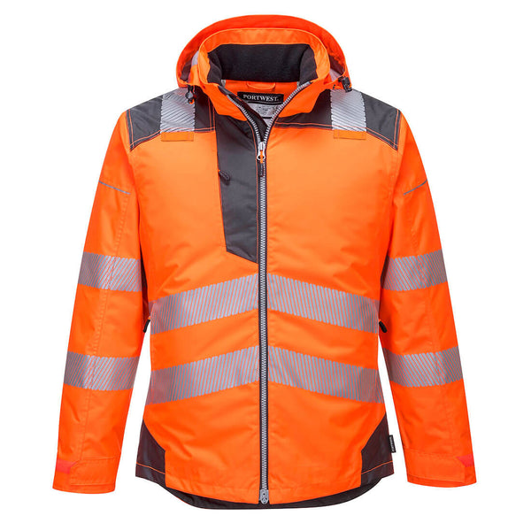 Casaco de Inverno de Alta Visibilidade PW3 T400-Laranja/Cinza-S-RAG-Tailors-Fardas-e-Uniformes-Vestuario-Pro
