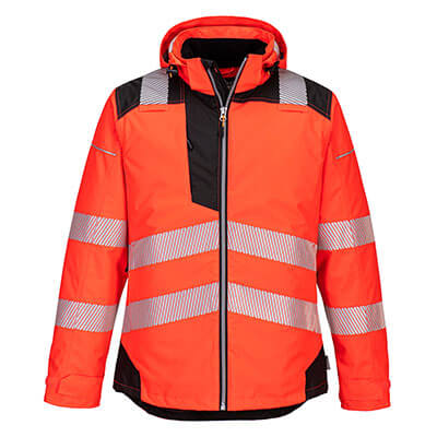 Casaco de Inverno de Alta Visibilidade PW3 T400-Vermelho/Preto-RBK-S-RAG-Tailors-Fardas-e-Uniformes-Vestuario-Pro