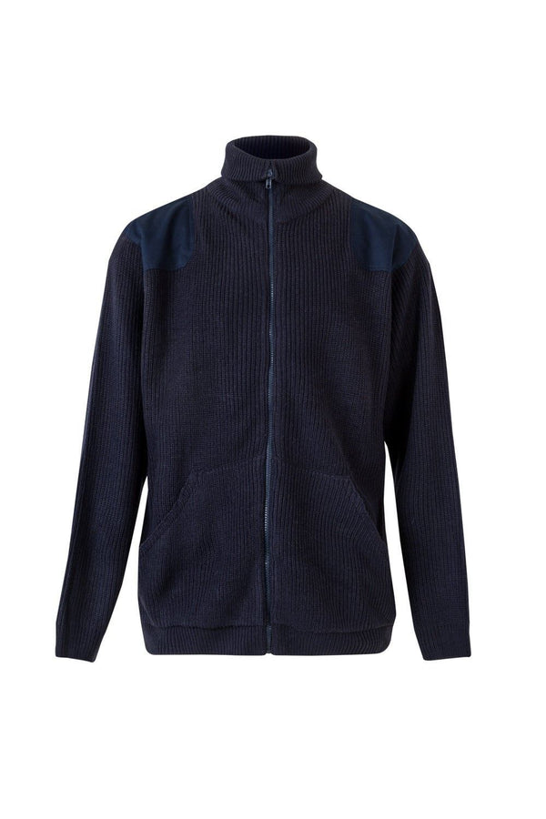 Casaco de Ponto Grosso com Gola Alta-Azul Marinho-M-RAG-Tailors-Fardas-e-Uniformes-Vestuario-Pro