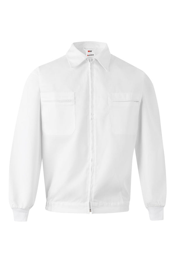 Casaco de Trabalho Profissional Sarja-Branco-48-RAG-Tailors-Fardas-e-Uniformes-Vestuario-Pro