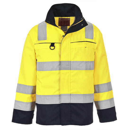 Casaco de alta visibilidade Multi-norma-Amarelo/Marinho-L-RAG-Tailors-Fardas-e-Uniformes-Vestuario-Pro