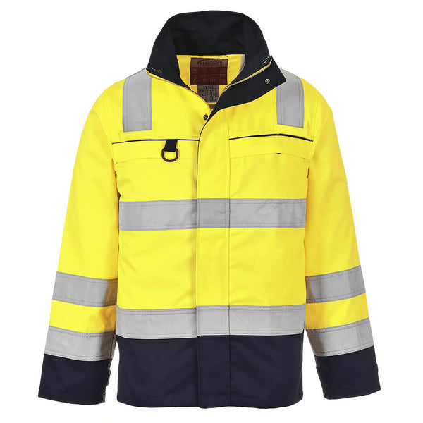 Casaco de alta visibilidade Multi-norma-Amarelo/Marinho-L-RAG-Tailors-Fardas-e-Uniformes-Vestuario-Pro