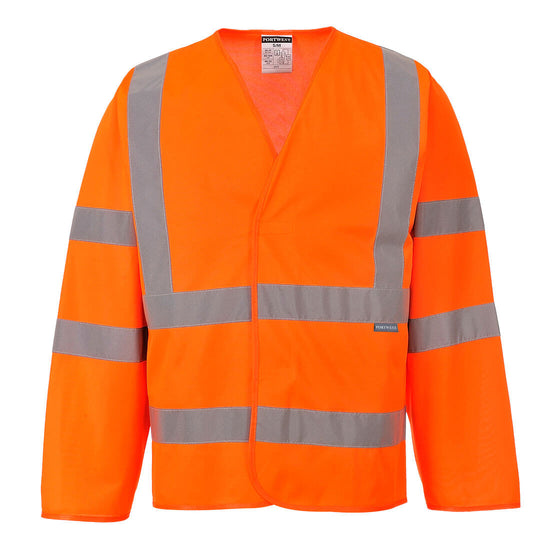 Casaco de banda e bracelete Hi-Vis L/S-Laranja-S/M-RAG-Tailors-Fardas-e-Uniformes-Vestuario-Pro