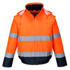 Casaco de bombardeiro Hi-Vis 2 em 1 com contraste Essential Lite-Laranja/Marinho-S-RAG-Tailors-Fardas-e-Uniformes-Vestuario-Pro