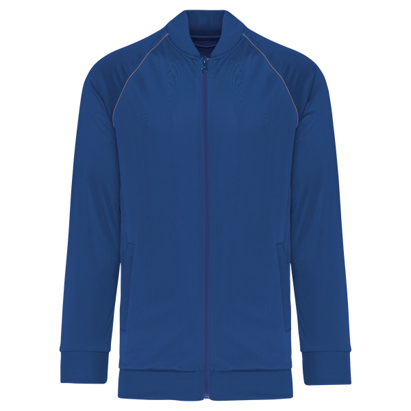 Casaco de fato de treino com risca unissexo-Azul Royal Escuro-XS-RAG-Tailors-Fardas-e-Uniformes-Vestuario-Pro