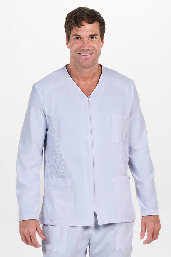 Casaco de homem elástico com rede manga comprida-Branco - 412-XS / (SP)-RAG-Tailors-Fardas-e-Uniformes-Vestuario-Pro