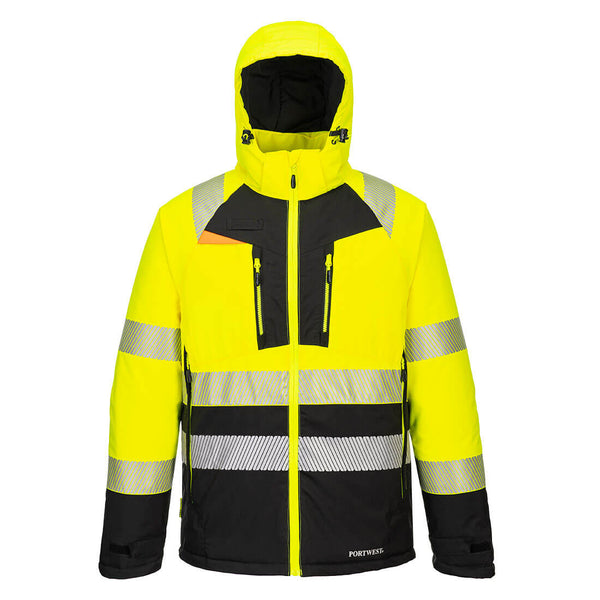 Casaco de inverno DX4 Hi-Vis Classe 2-Amarelo/Preto-4XL-RAG-Tailors-Fardas-e-Uniformes-Vestuario-Pro