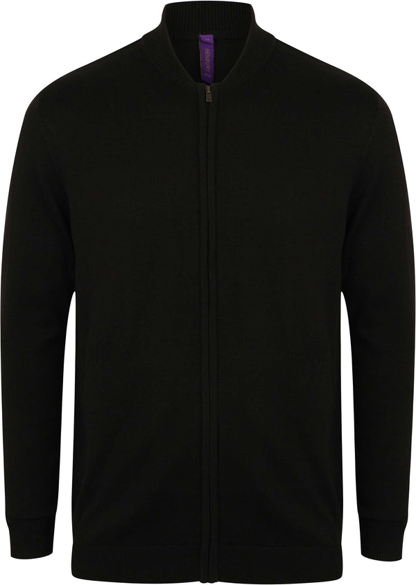 Casaco de malha gola Bomber-Preto-XXS-RAG-Tailors-Fardas-e-Uniformes-Vestuario-Pro