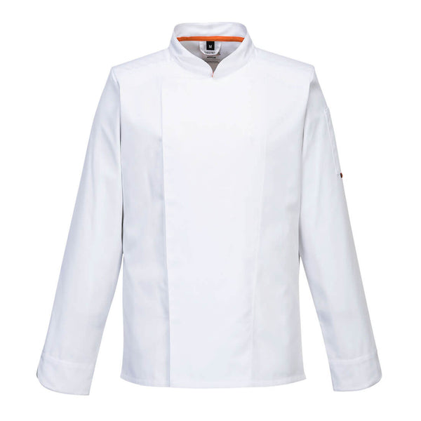Casaco de manga comprida Strech Mesh Air-Branco-L-RAG-Tailors-Fardas-e-Uniformes-Vestuario-Pro