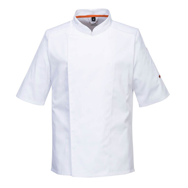 Casaco de manga curta Stretch Mesh Air Pro-Branco-S-RAG-Tailors-Fardas-e-Uniformes-Vestuario-Pro