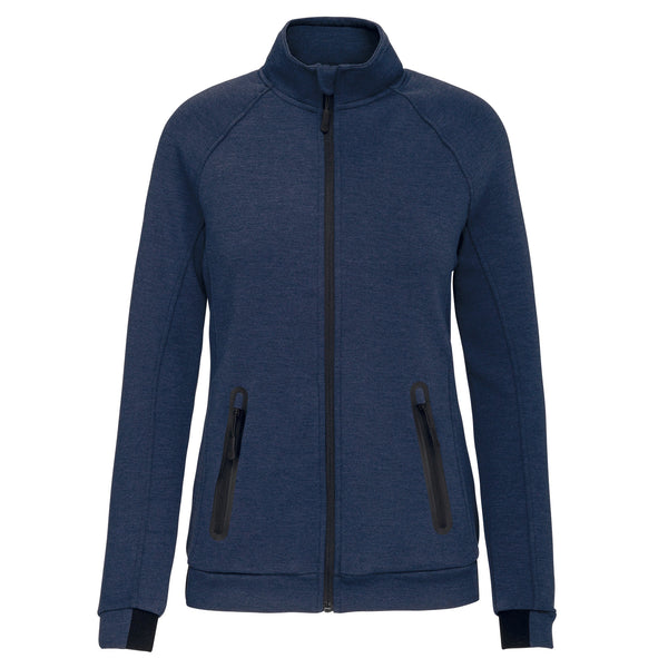 Casaco de senhora com gola subida-French Navy Heather-XS-RAG-Tailors-Fardas-e-Uniformes-Vestuario-Pro