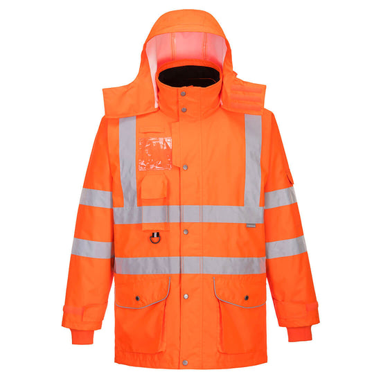 Casaco de trânsito respirável de alta visibilidade-Laranja-XS-RAG-Tailors-Fardas-e-Uniformes-Vestuario-Pro