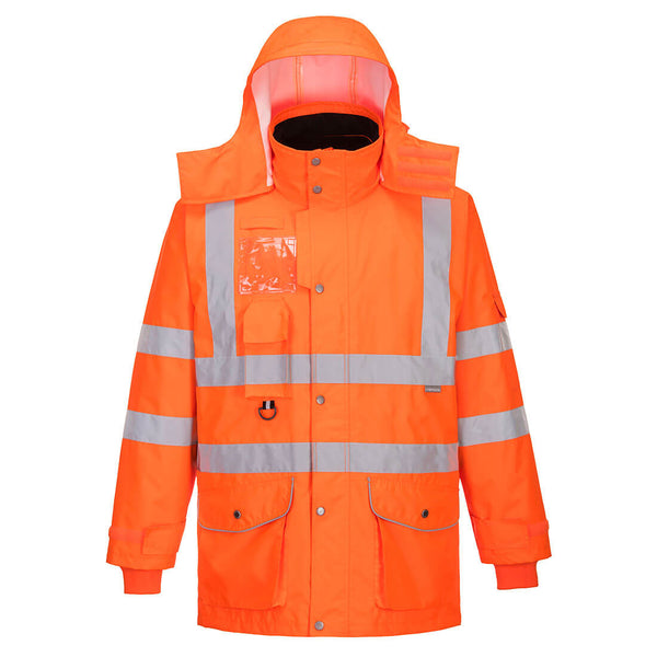 Casaco de trânsito respirável de alta visibilidade-Laranja-XS-RAG-Tailors-Fardas-e-Uniformes-Vestuario-Pro