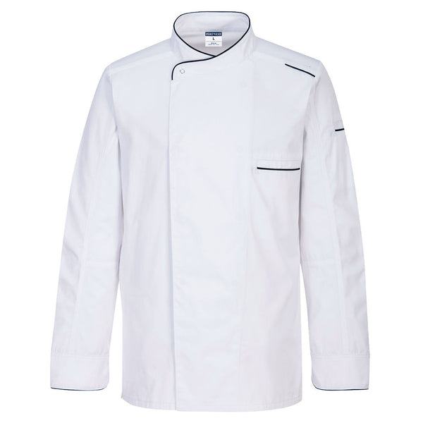 Casaco dos Chefs de Surrey L/S-Branco-L-RAG-Tailors-Fardas-e-Uniformes-Vestuario-Pro