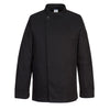 Casaco dos Chefs de Surrey L/S-Preto-L-RAG-Tailors-Fardas-e-Uniformes-Vestuario-Pro