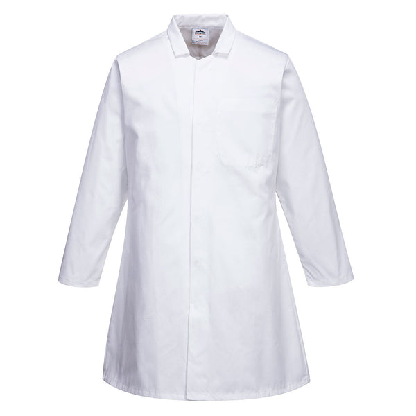 Casaco indústria alimentar para homem, Um Bolso-Branco-XS-RAG-Tailors-Fardas-e-Uniformes-Vestuario-Pro