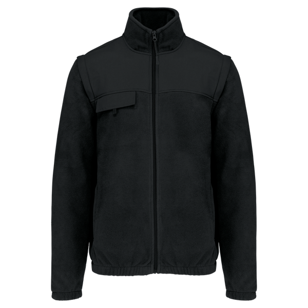 Casaco polar com mangas amovíveis-Black-S-RAG-Tailors-Fardas-e-Uniformes-Vestuario-Pro