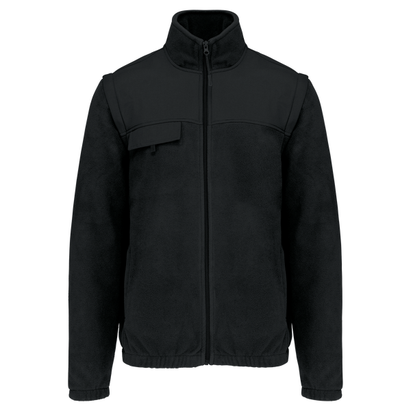 Casaco polar com mangas amovíveis-Black-S-RAG-Tailors-Fardas-e-Uniformes-Vestuario-Pro