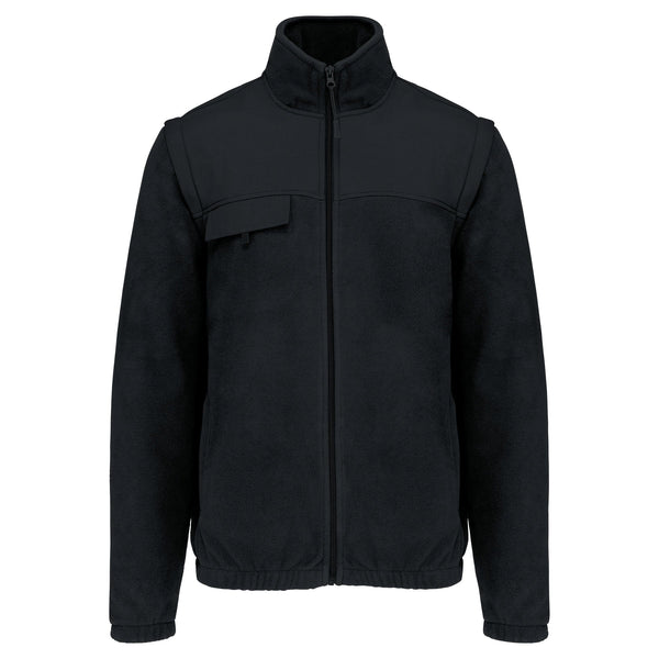 Casaco polar com mangas amovíveis-Black-S-RAG-Tailors-Fardas-e-Uniformes-Vestuario-Pro