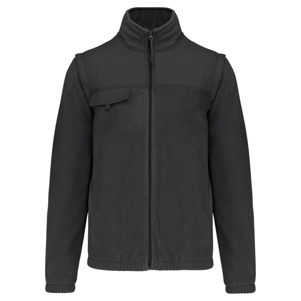 Casaco polar com mangas amovíveis-Dark Grey-S-RAG-Tailors-Fardas-e-Uniformes-Vestuario-Pro