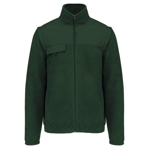 Casaco polar com mangas amovíveis-Forest Green-S-RAG-Tailors-Fardas-e-Uniformes-Vestuario-Pro