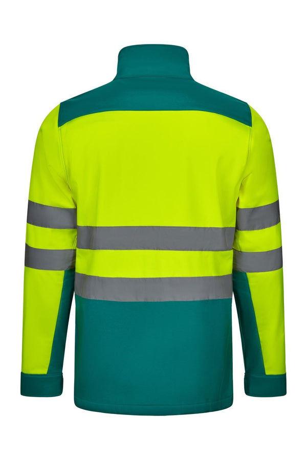 Casaco soft shell bicolor Alta Visibilidade-RAG-Tailors-Fardas-e-Uniformes-Vestuario-Pro