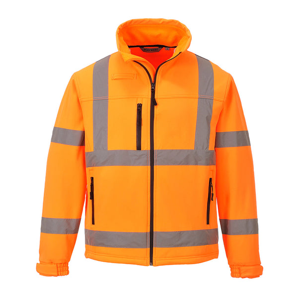 Casaco softshell de alta visibilidade (3L)-Laranja-L-RAG-Tailors-Fardas-e-Uniformes-Vestuario-Pro