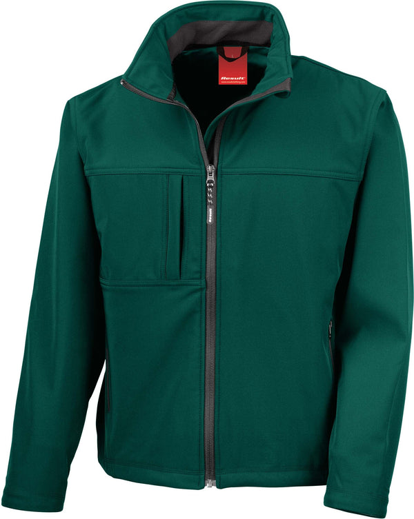 Casaco softshell de homem clássico-Verde Profundo-S-RAG-Tailors-Fardas-e-Uniformes-Vestuario-Pro