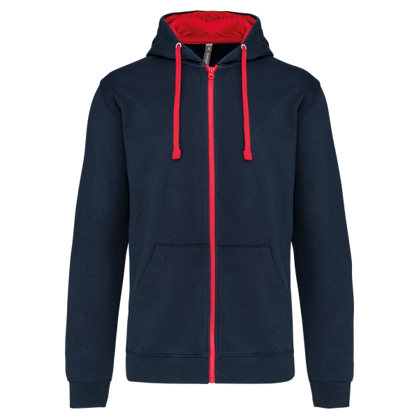 Casaco sweatshirt com capuz em contraste-Azul Marinho / Vermelho-L-RAG-Tailors-Fardas-e-Uniformes-Vestuario-Pro