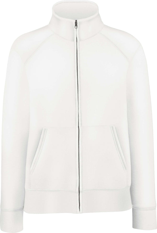 Casaco sweatshirt de senhora Classic (62-116-0)-Branco-S-RAG-Tailors-Fardas-e-Uniformes-Vestuario-Pro