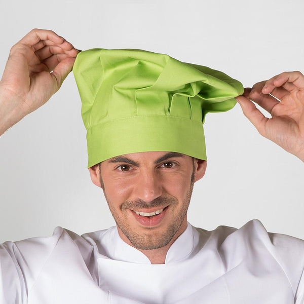 Chapéu Chef Francês com Velcro-Pistacho-Único-RAG-Tailors-Fardas-e-Uniformes-Vestuario-Pro
