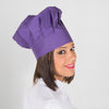 Chapéu Chef Francês com Velcro-Roxo-Único-RAG-Tailors-Fardas-e-Uniformes-Vestuario-Pro